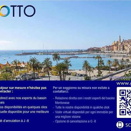 La Piscine - Giotto - Joli 3p Avec Terrasse Vue Laterale Proche Plages Et Commerces Mae-4261 Menton
